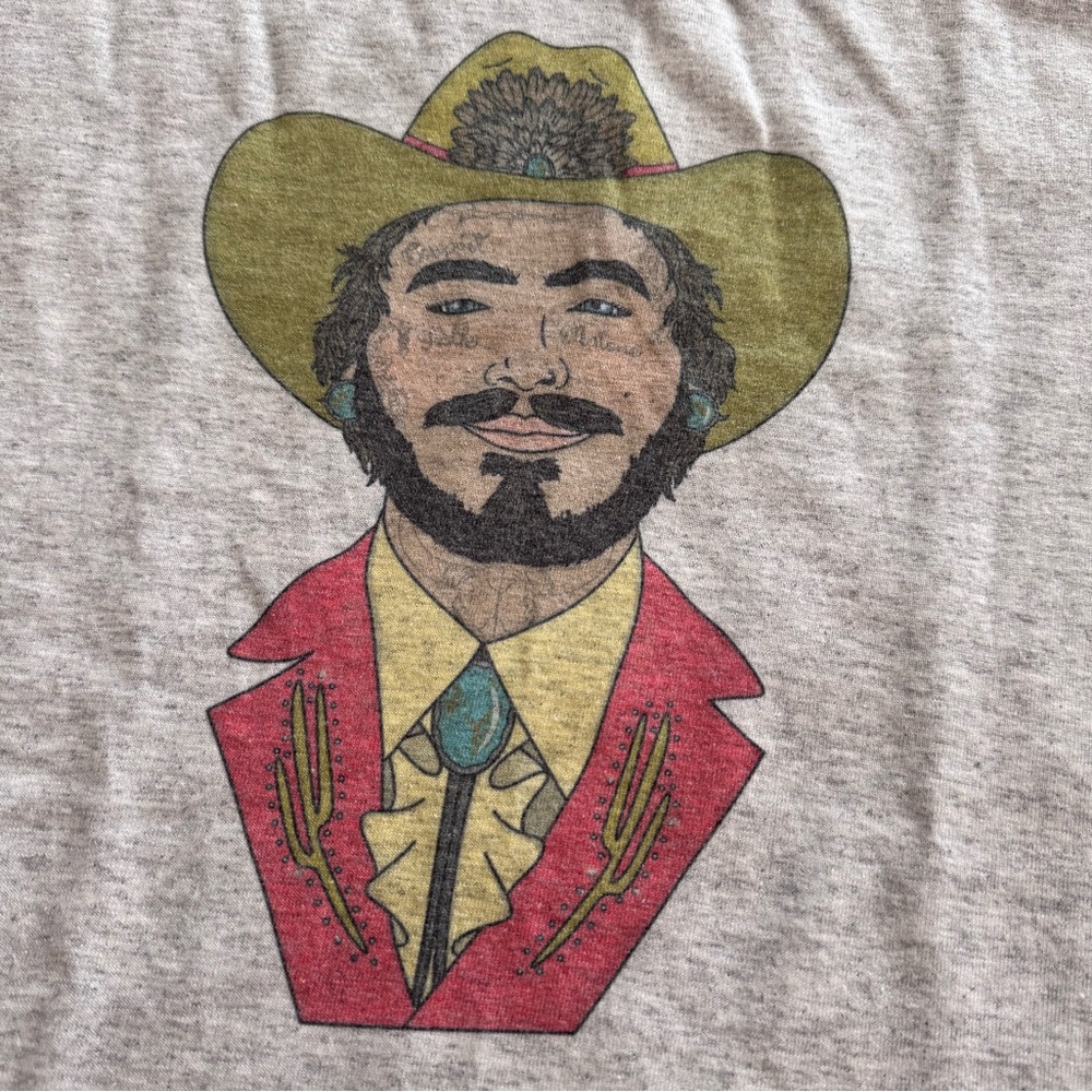 Post Malone Cowboy T Shirt size small